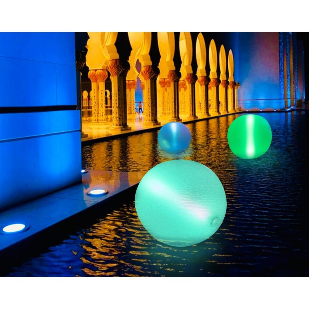 Waterdigte swembad LED opblaasbare verligte bal tuinversiering (ESG20088)