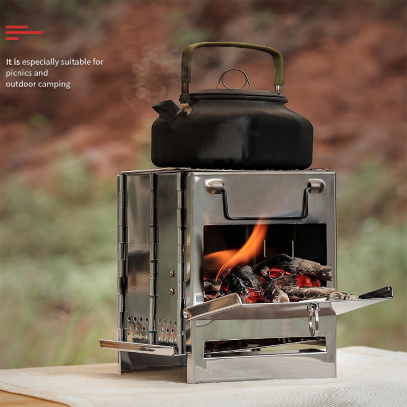 Draagbare houtskoolroosterplein Camping BBQ Smoking Brisket (ESG15292)