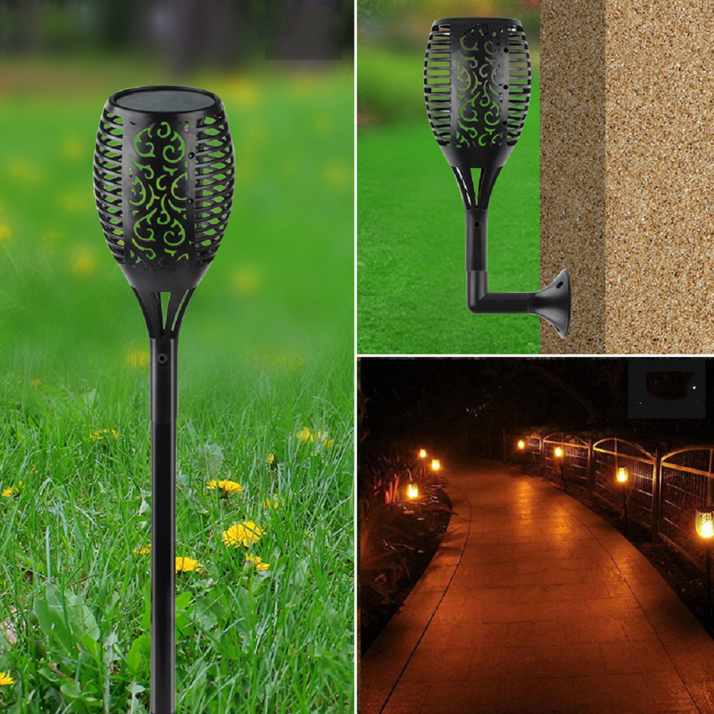 Tuin flikkerende vlambelemde LED Solar Torch Light Outdoor Lawn Lamp Versiering (ESG17320)