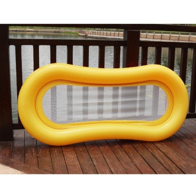  Opblaasbare drywende bed gemaklike lentevlot swembad drywende hangmat (ESG20643)